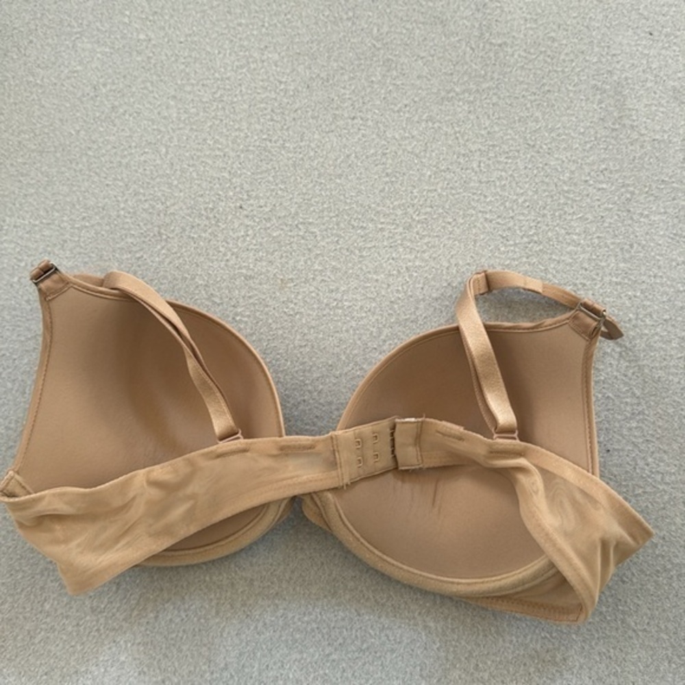 Chantelle‎ 3952 Sublime Invisible Push Up Plunge nude bra size 34D - Picture 4 of 7